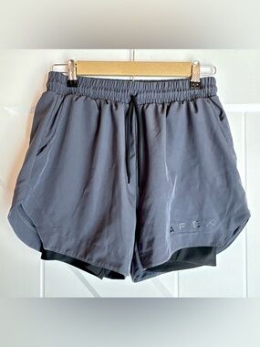 Apex 2-in-1 Running Shorts Compression Liner Gray M